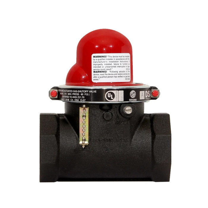 2" Earthquake Shut-off Valves