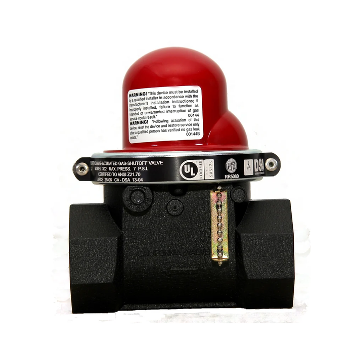 1-1/4" Earthquake Shut-off Valves