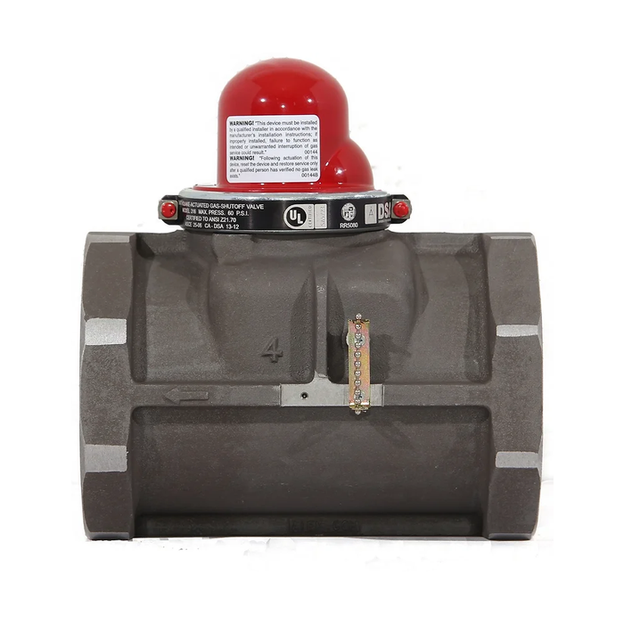 4" Earthquake Shut-off Valves